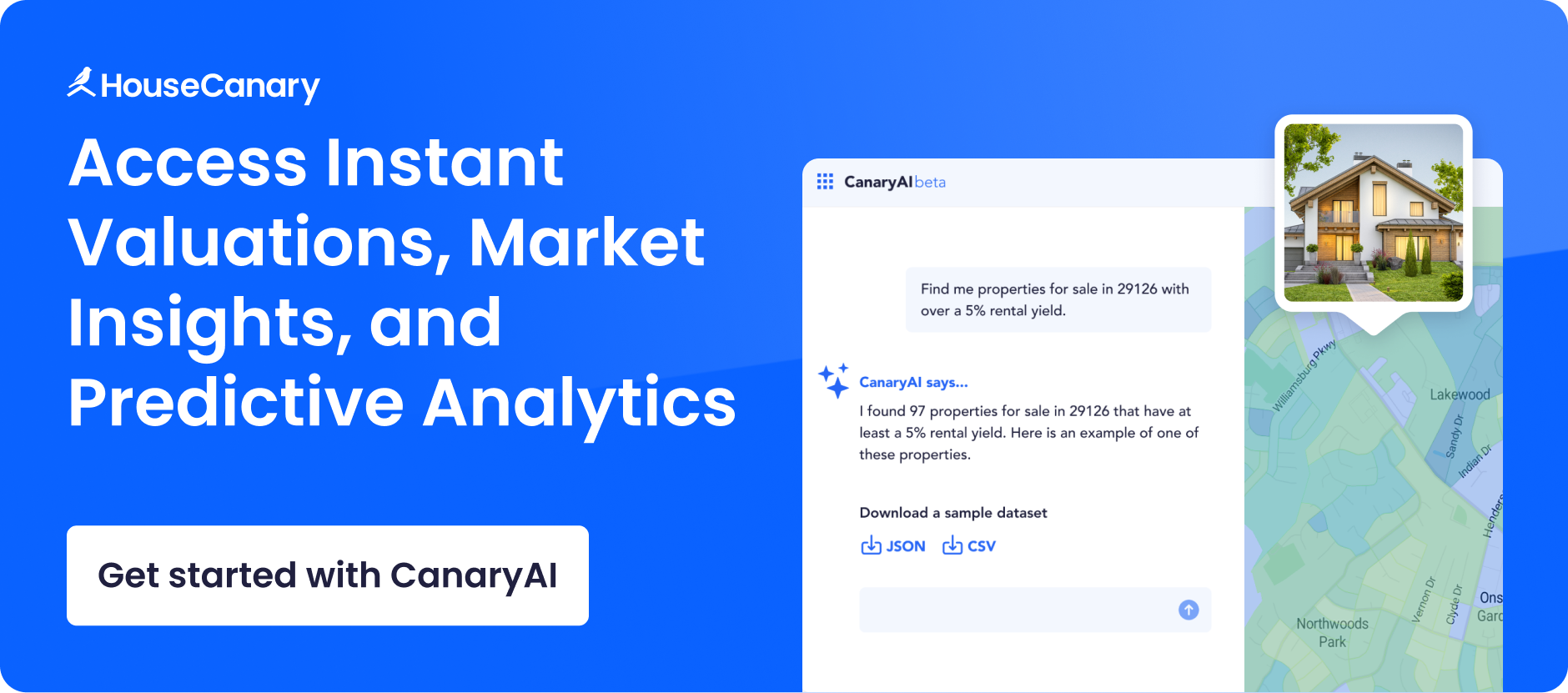 Canaryai access instant valuations cta