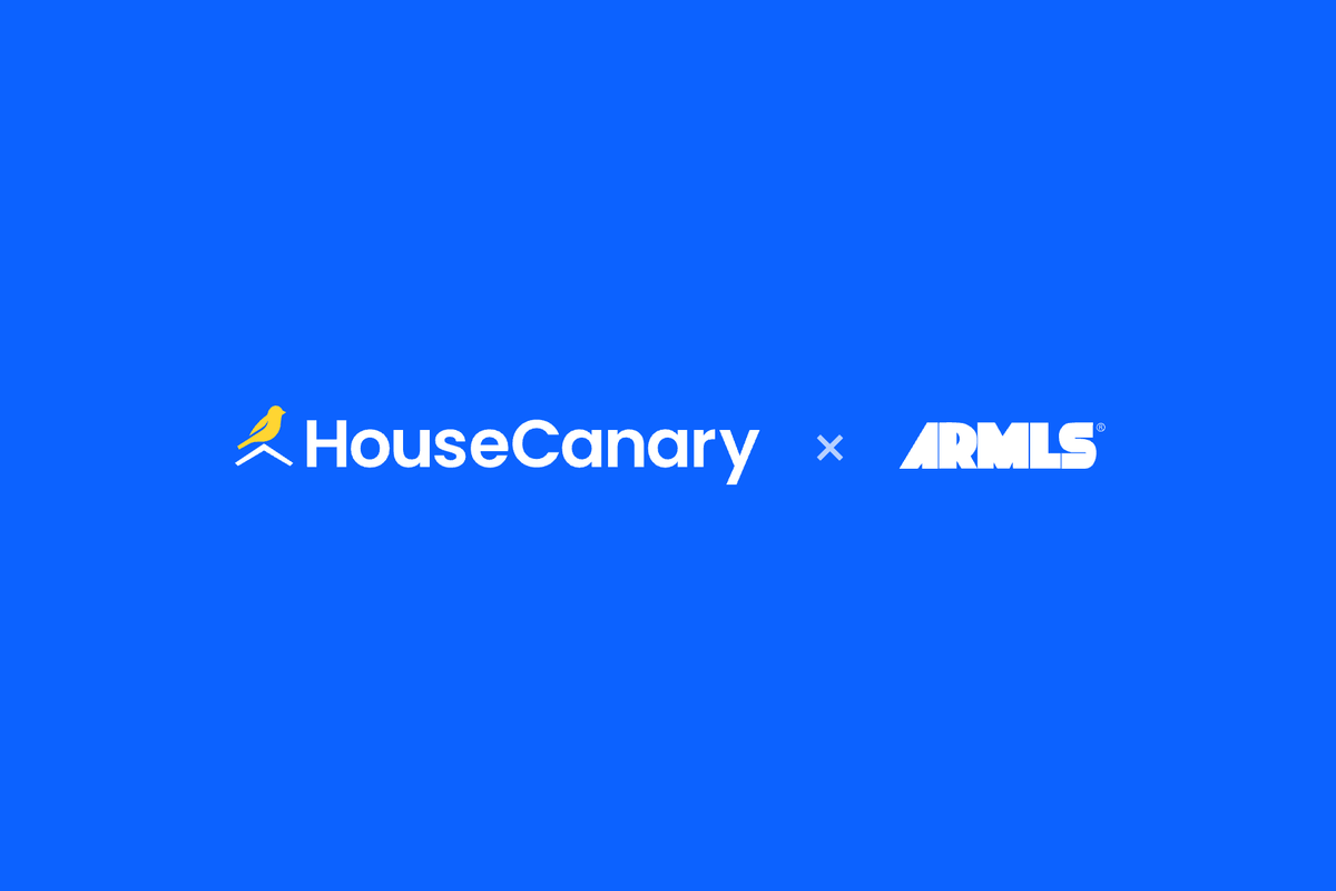 HouseCanary and ARMLS logos on a blue background.